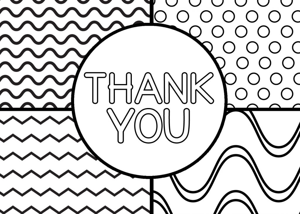 Thank You Card Coloring Page At GetDrawings Free Download