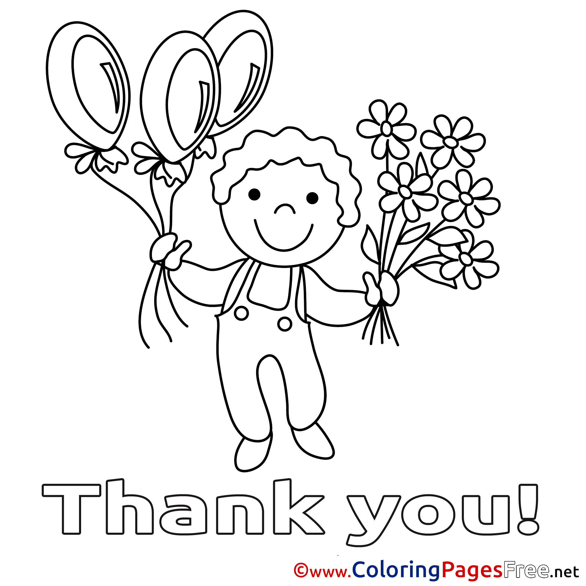 Thank You Coloring Pages For Kids at GetDrawings | Free download