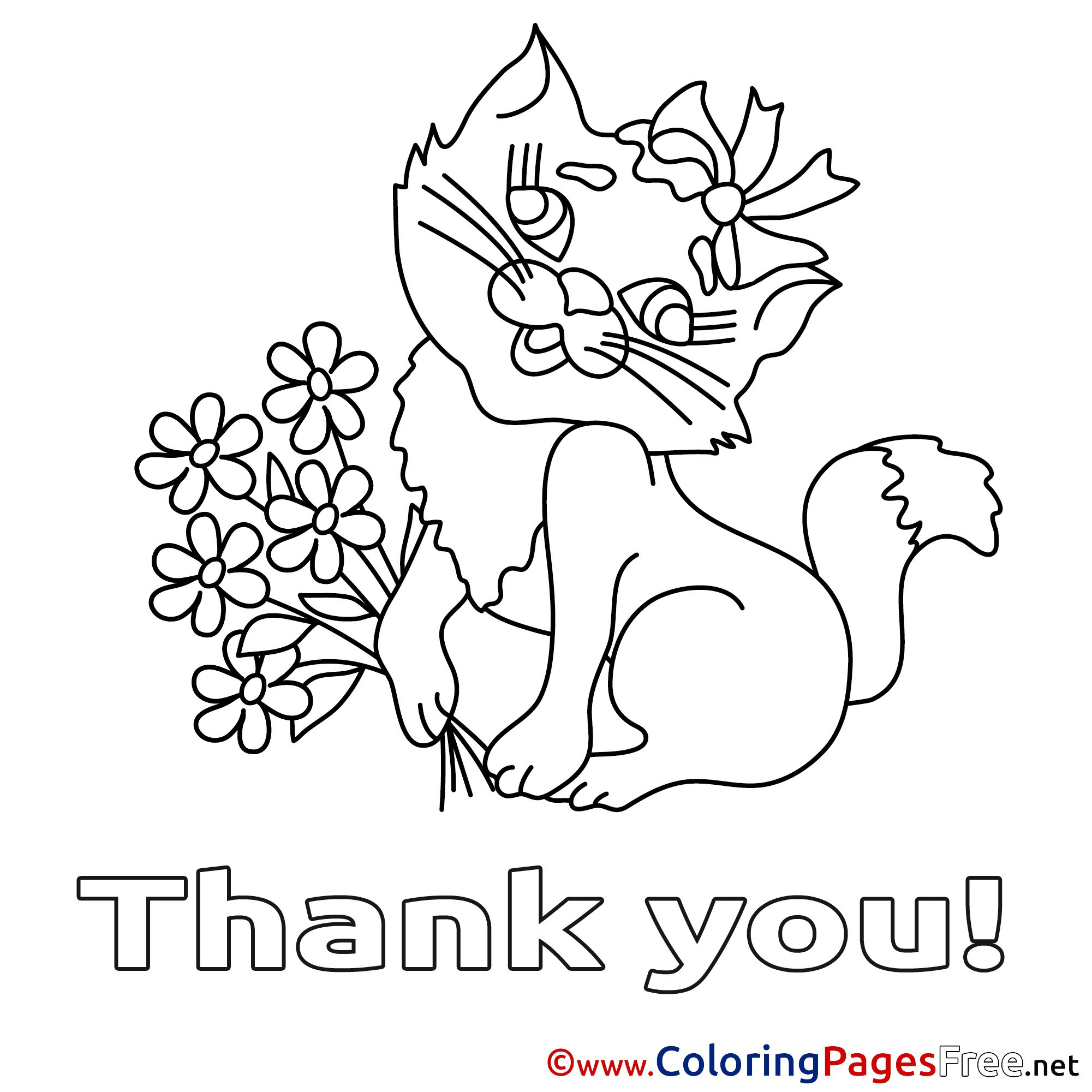 Thank You Coloring Pages Printable / Thank You Coloring Pages For Kids