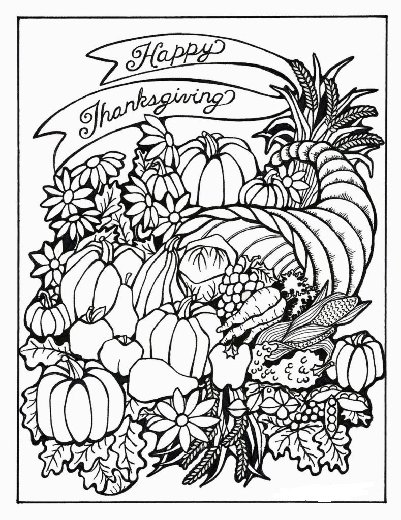 Thanksgiving Coloring Pages Adults at GetDrawings | Free download