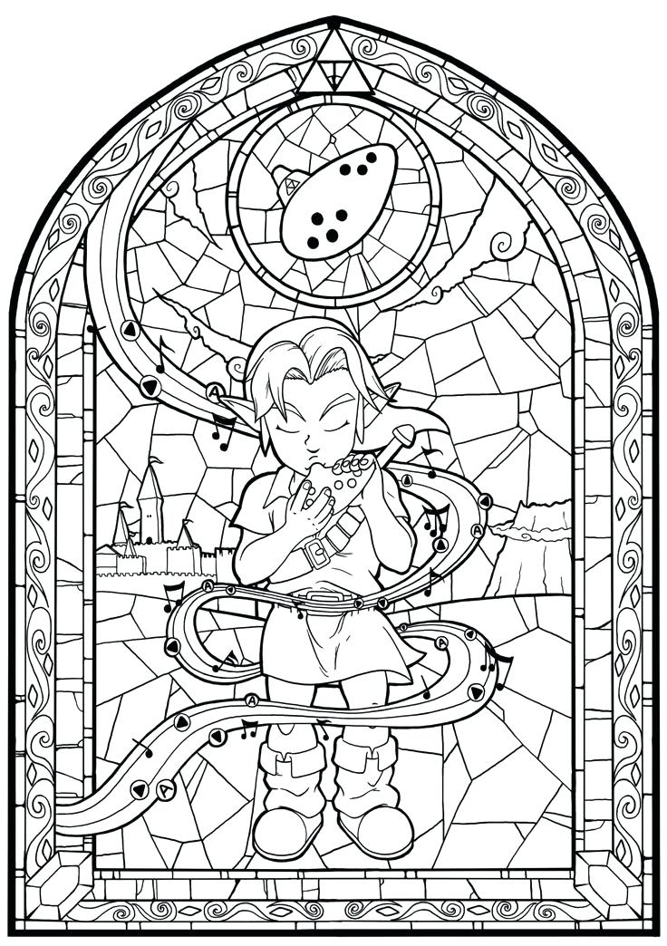 The Legend Of Zelda Coloring Pages Free at GetDrawings | Free download