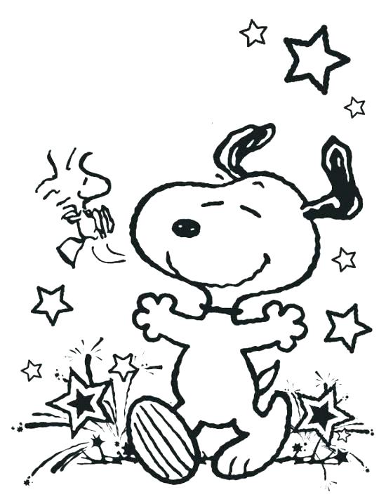 the best free snoopy coloring page images download from