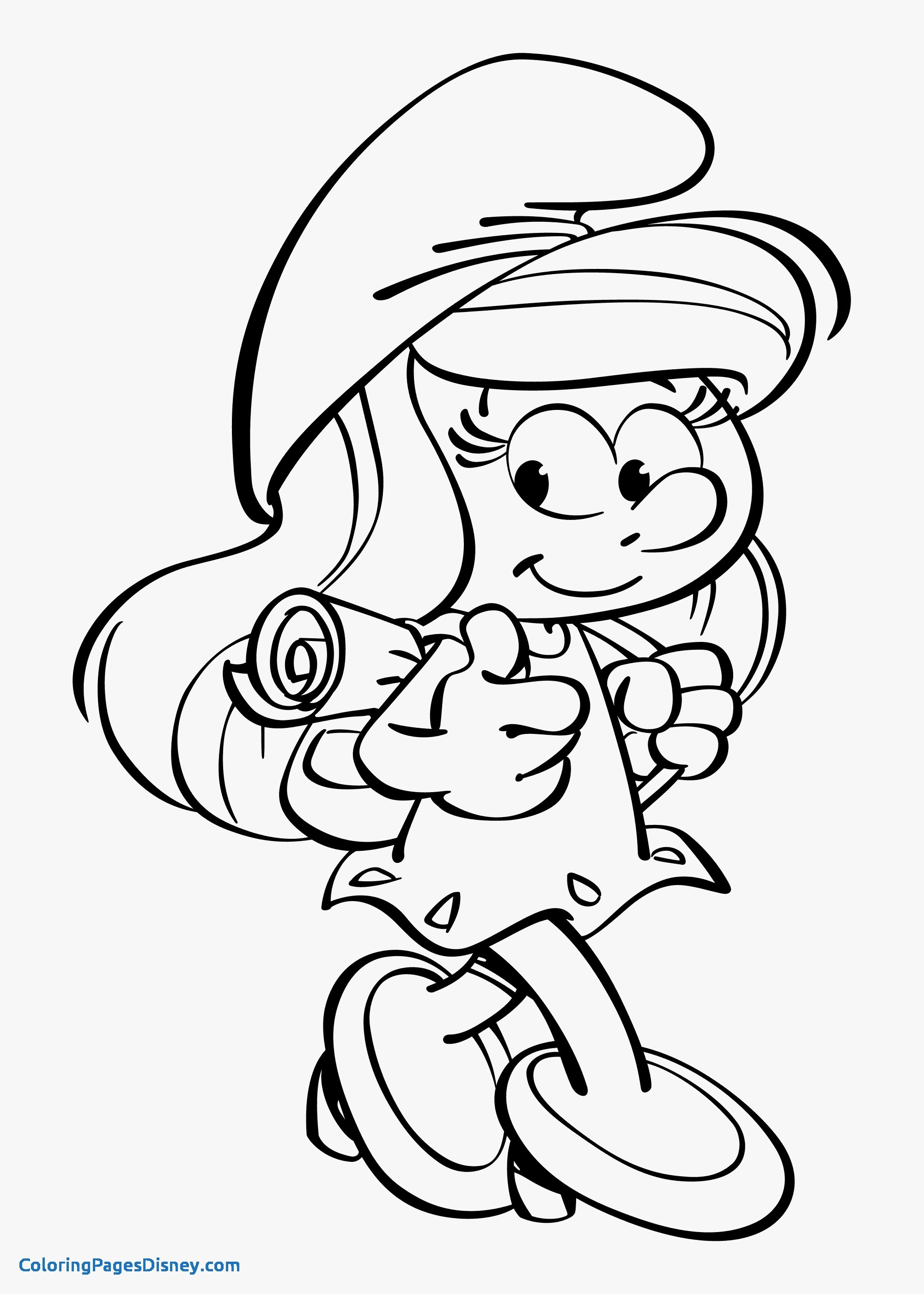 Smurfs Coloring Pages Her Hos Undergrunnen