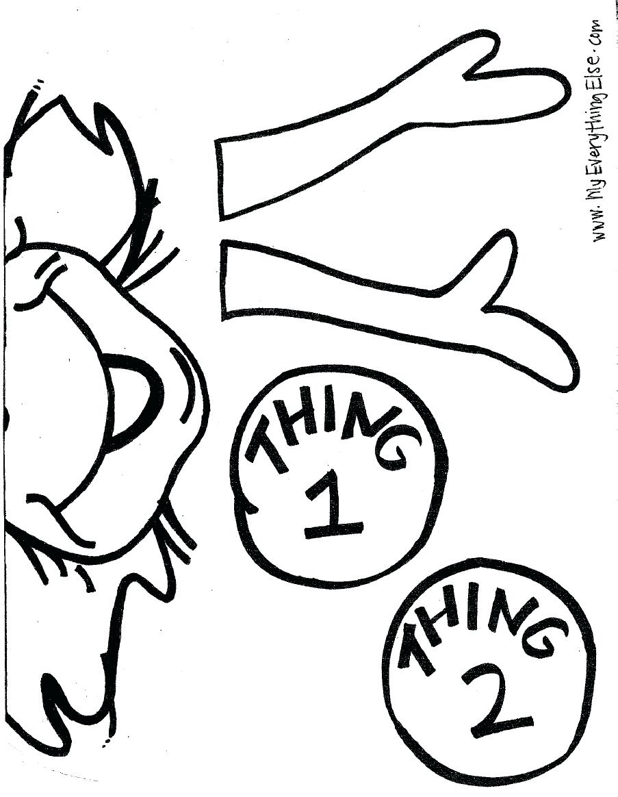Thing One And Thing Two Coloring Page At GetDrawings Free Download