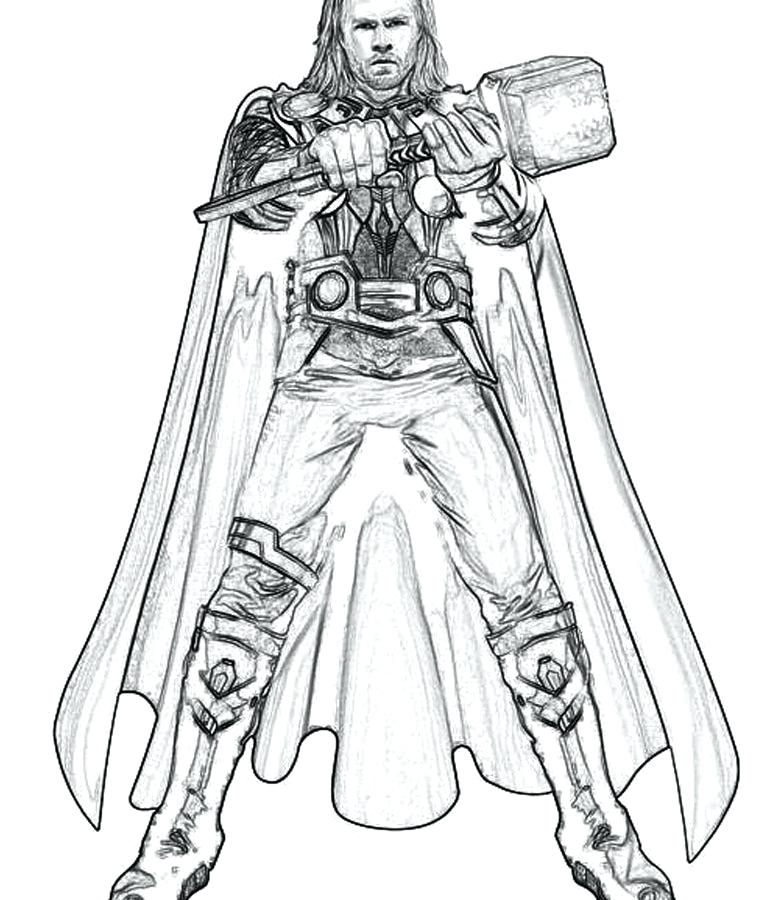 Thor Printable Coloring Pages at GetDrawings Free download