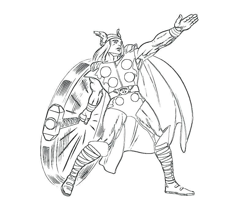 Thor Printable Coloring Pages at GetDrawings | Free download