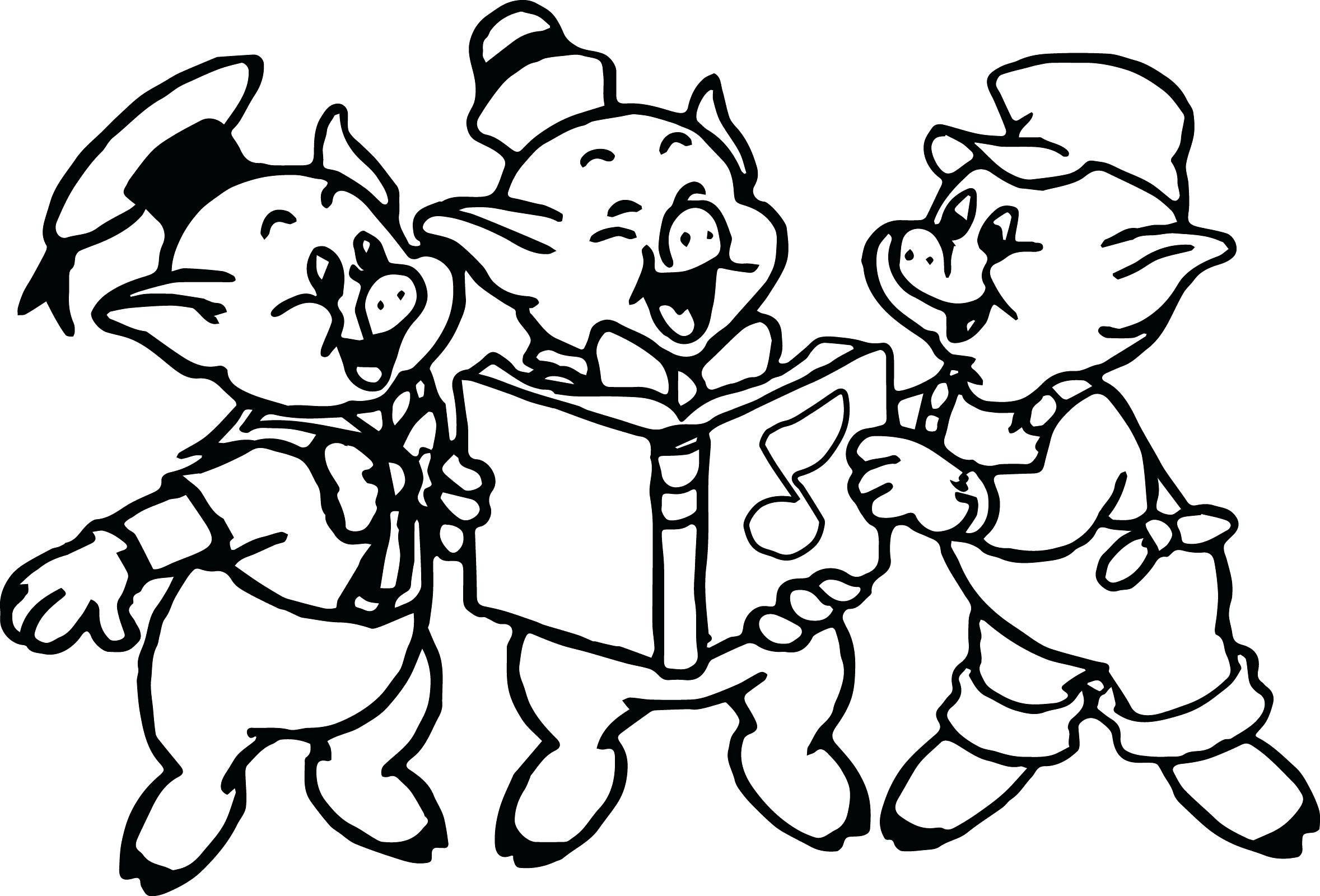 Three Little Pigs Coloring Pages at GetDrawings Free download
