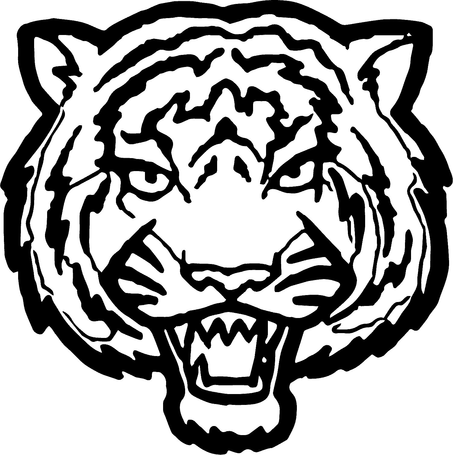 Tiger Head Coloring Page at GetDrawings Free download