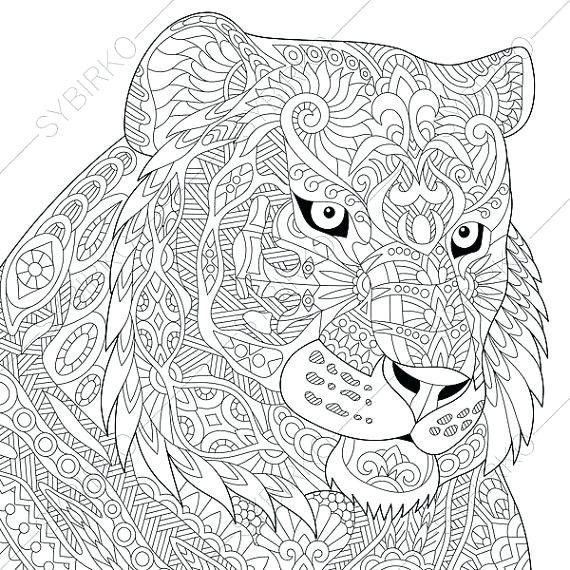 Tiger Mandala Coloring Pages at GetDrawings | Free download