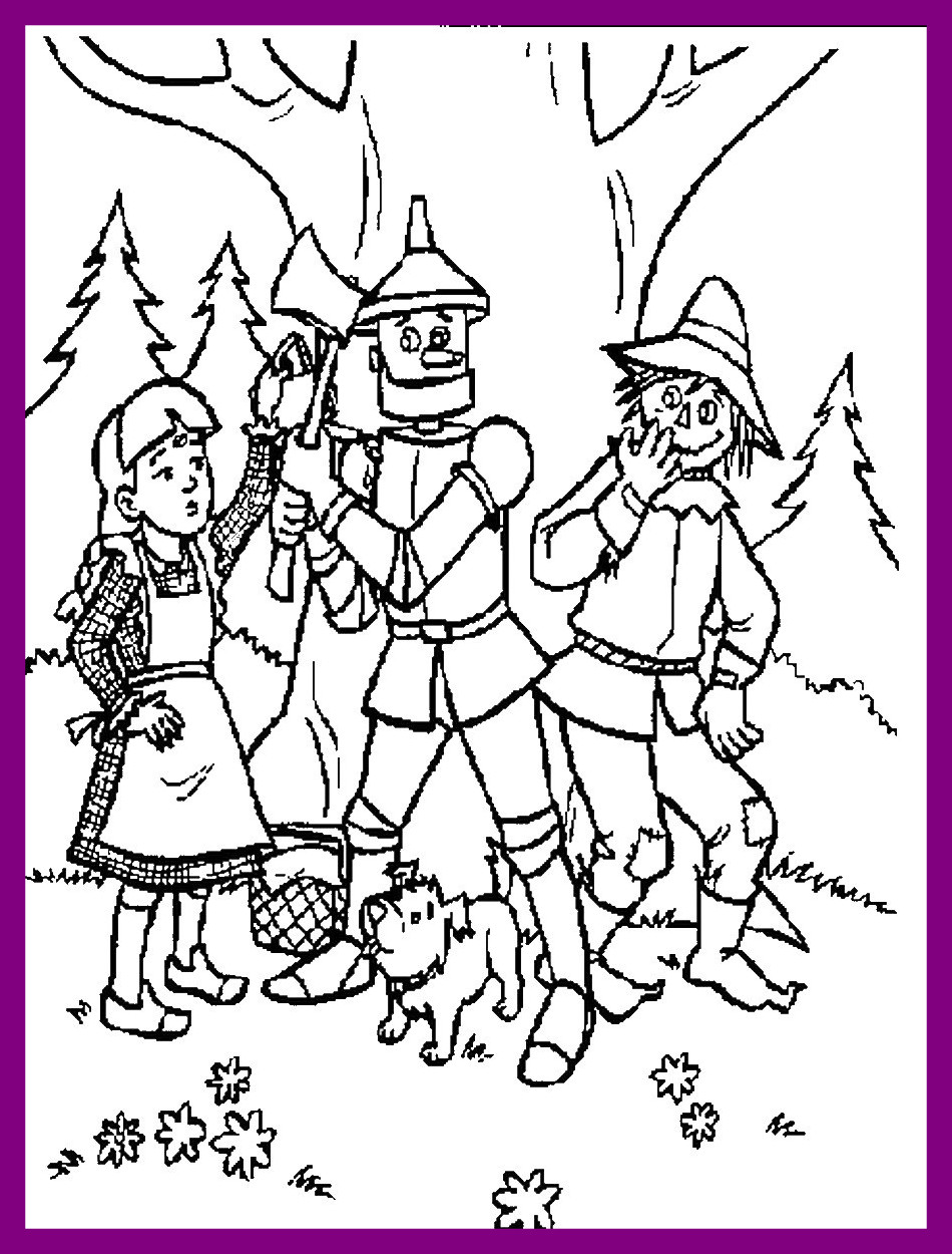 Tin Man Coloring Page at GetDrawings | Free download