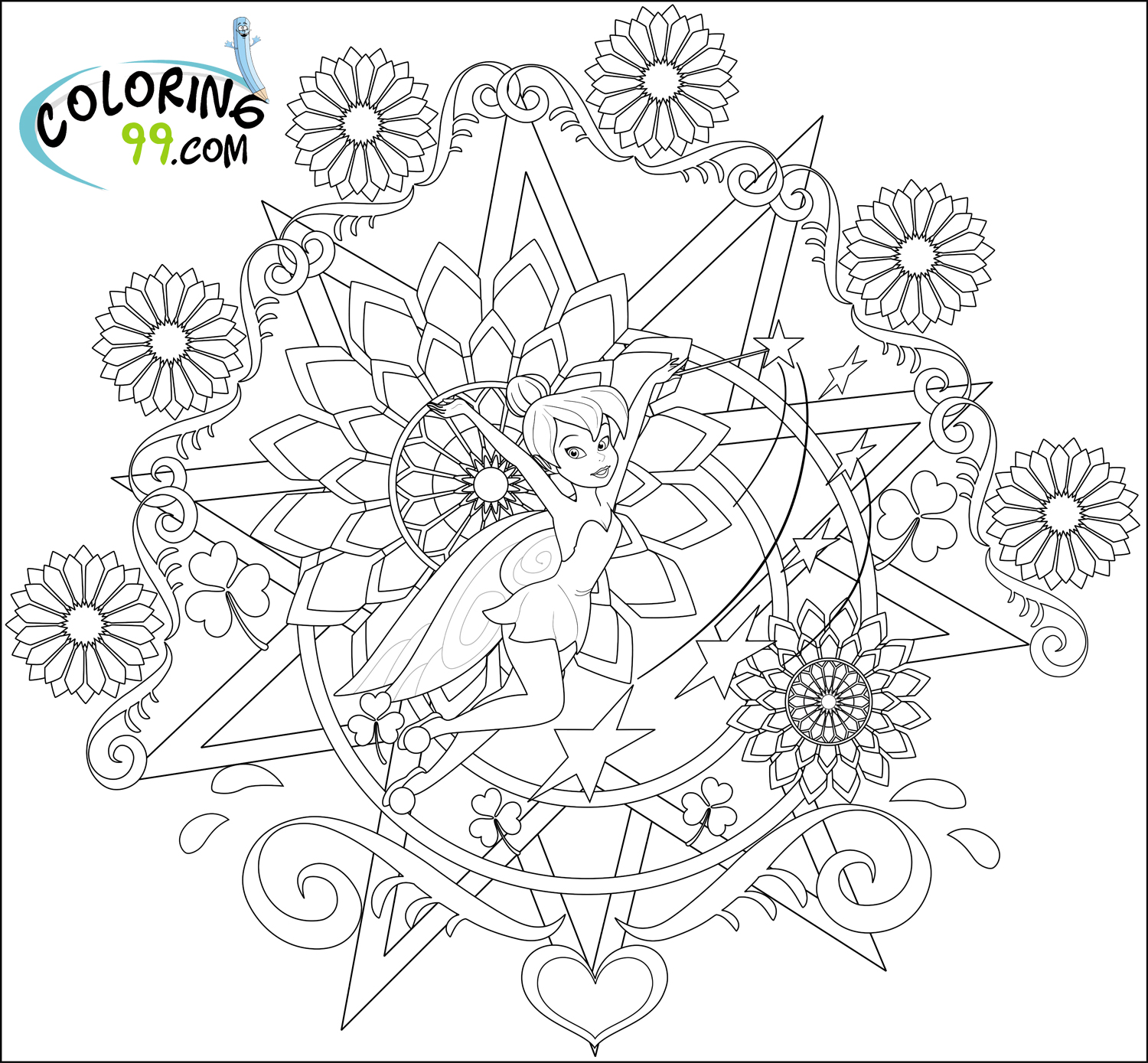 Tinkebell Coloring Pages at GetDrawings | Free download