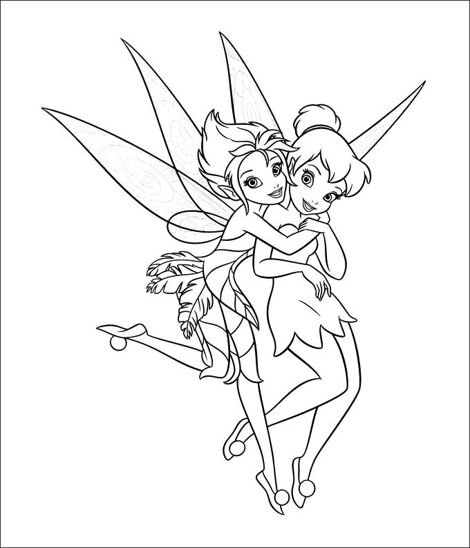 Tinkerbell And Friends Coloring Pages At GetDrawings Free Download