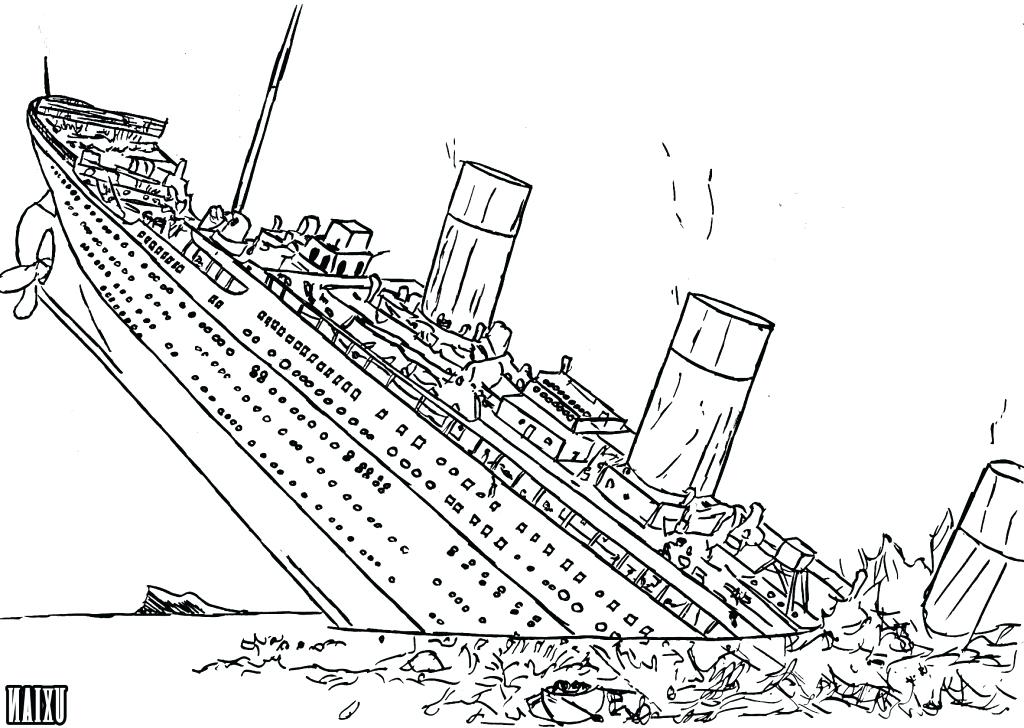 Printable Titanic Sinking Coloring Pages Printable Titanic Coloring
