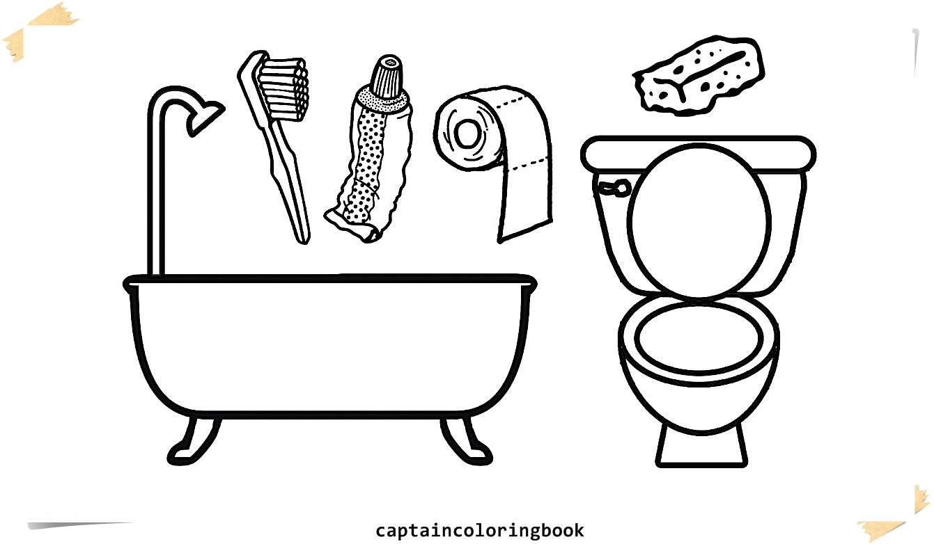 The best free Tub coloring page images. Download from 8 free coloring