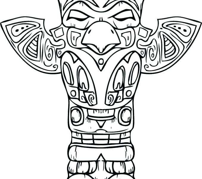 The best free Totem coloring page images. Download from 145 free