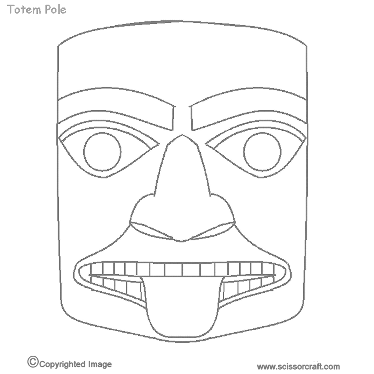 Wolf Totem Pole Drawing at GetDrawings | Free download
