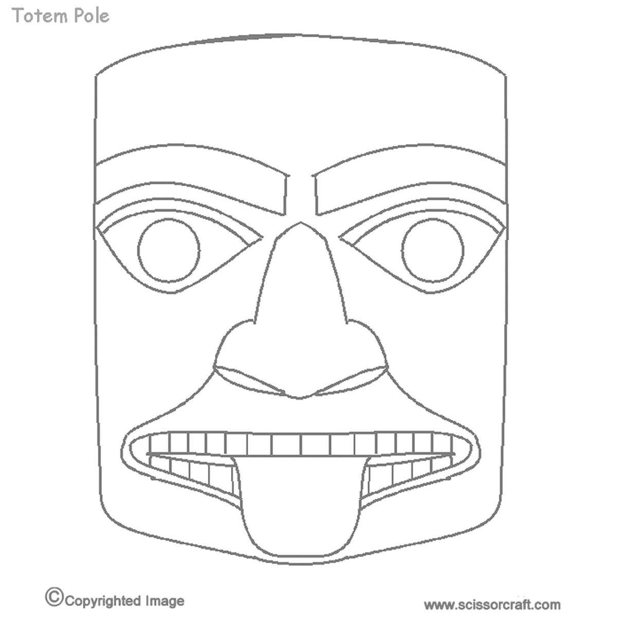 Wolf Totem Pole Drawing at GetDrawings Free download