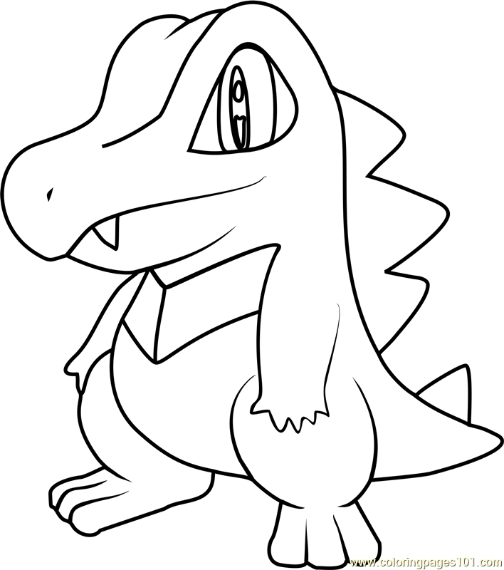 Totodile Coloring Page at GetDrawings | Free download