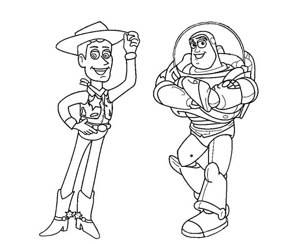 Toy Story Coloring Pages Buzz And Woody at GetDrawings Free download