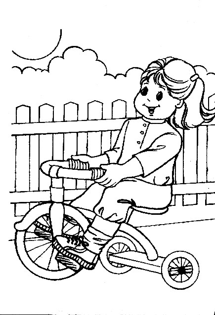 Tricycle Coloring Page at GetDrawings | Free download