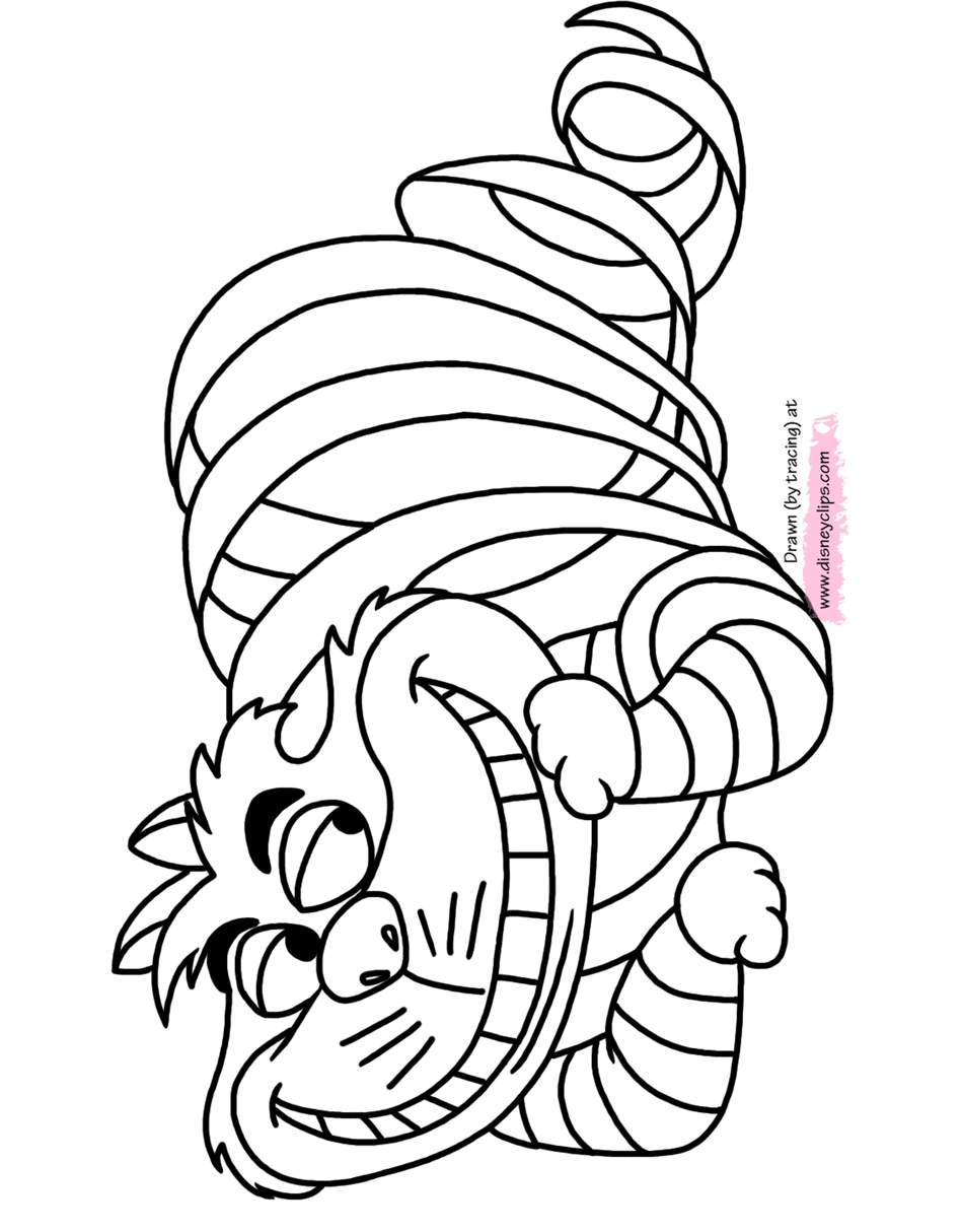 Featured image of post Cheshire Cat Alice In Wonderland Coloring Pages