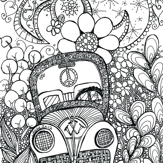 Trippy Galaxy Coloring Pages For Adults