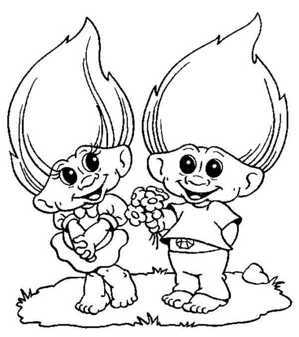 Troll Doll Coloring Page at GetDrawings Free download