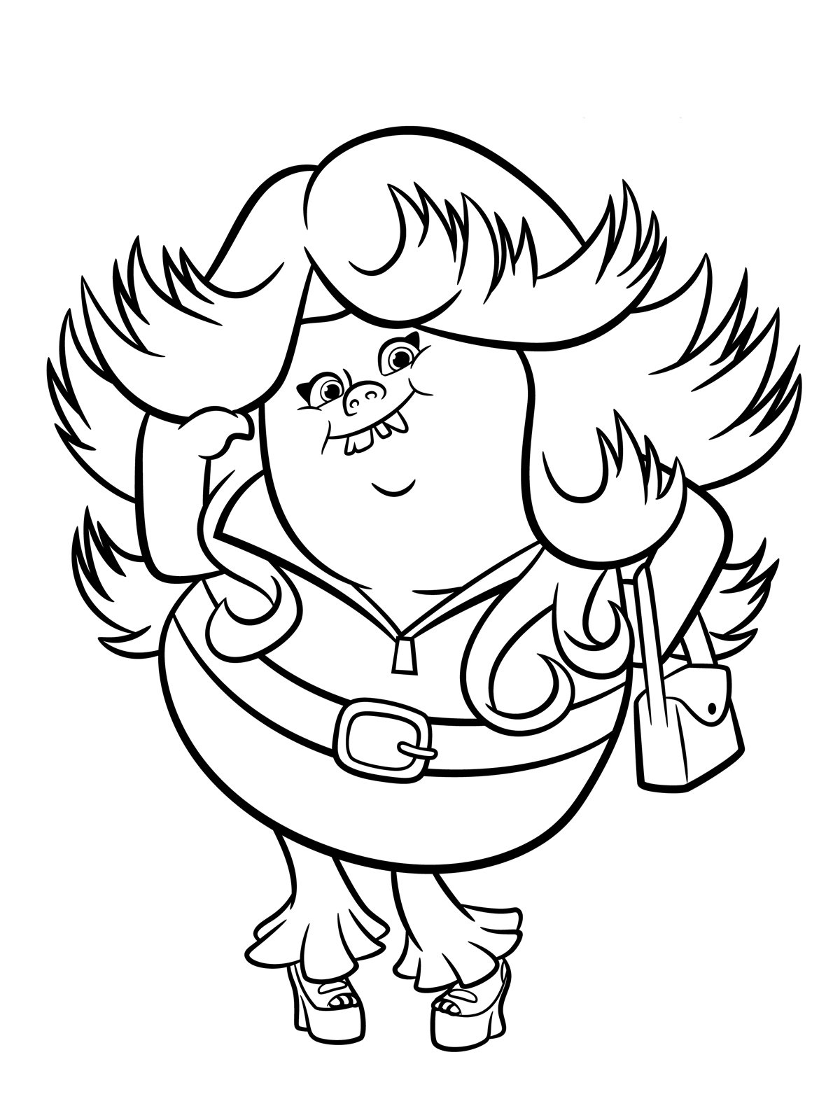 Troll Doll Coloring Page At GetDrawings Free Download
