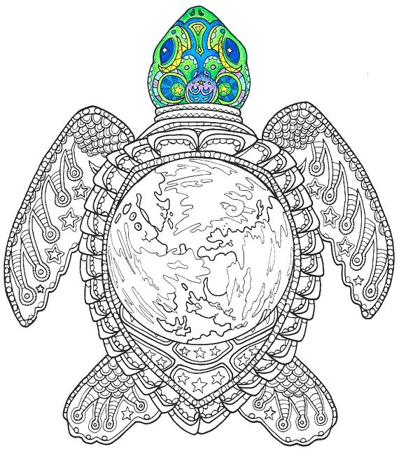 Featured image of post Turtle Coloring Pages For Adults