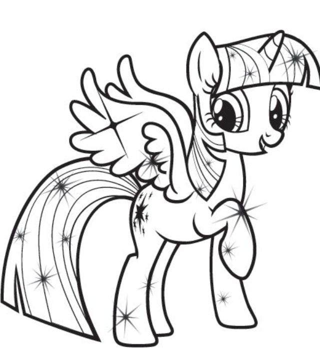 Twilight My Little Pony Coloring Pages at GetDrawings   Free download