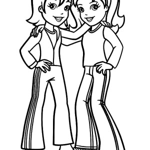 Two Best Friends Coloring Pages at GetDrawings | Free download