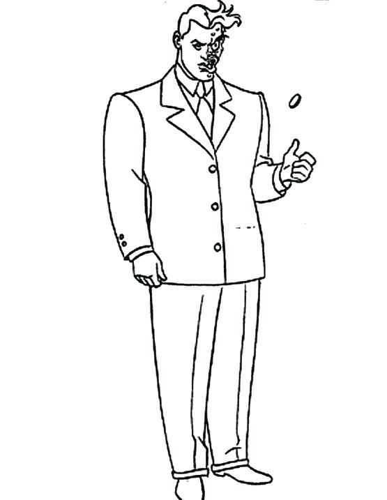 Two Face Coloring Page At Getdrawings Free Download