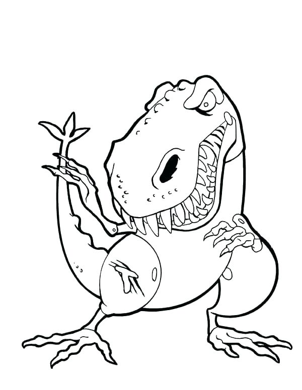 trex coloring page nodel ki