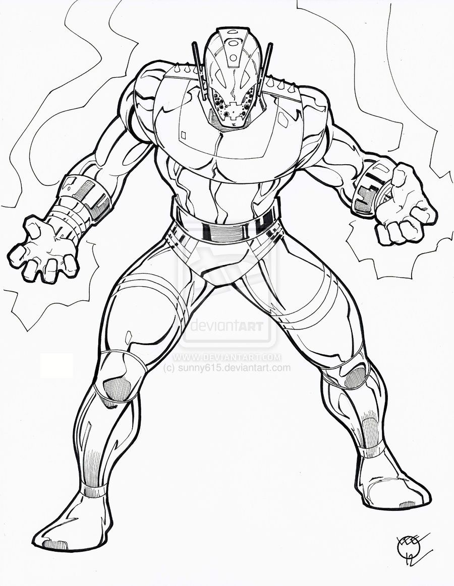 Ultron Coloring Page At Getdrawings Free Download