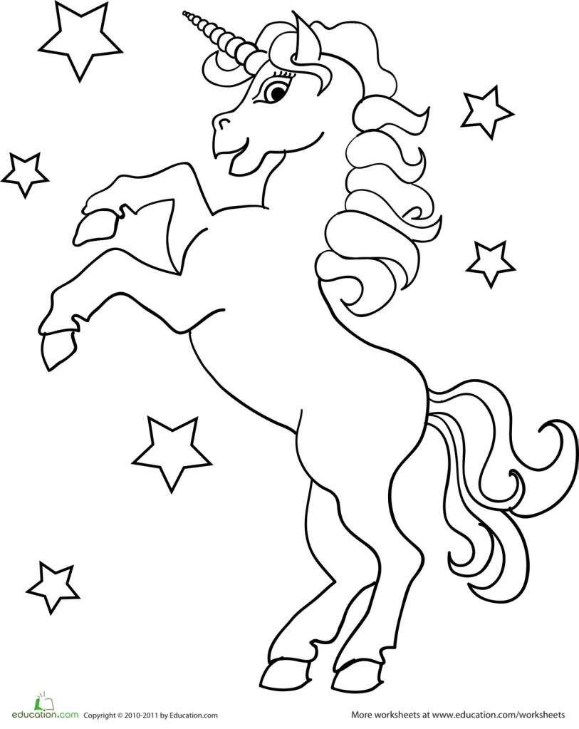 Unicorn Coloring Pages Pdf at GetDrawings Free download