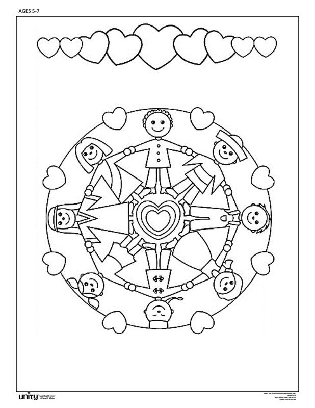 Childrens Unity Coloring Pages - Coloring Pages for Kids