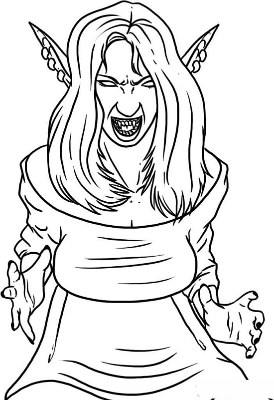 Vampire Coloring Pages For Kids at GetDrawings | Free download