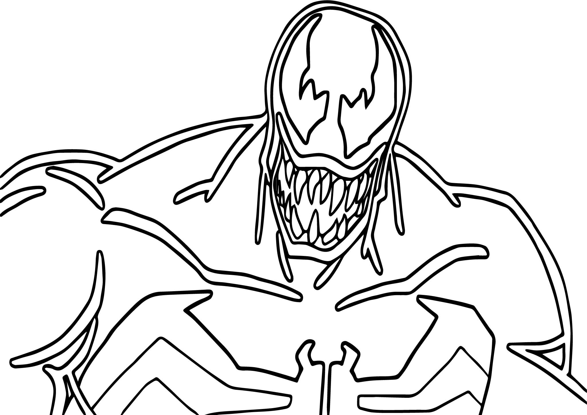 Venom Coloring Pages at GetDrawings | Free download