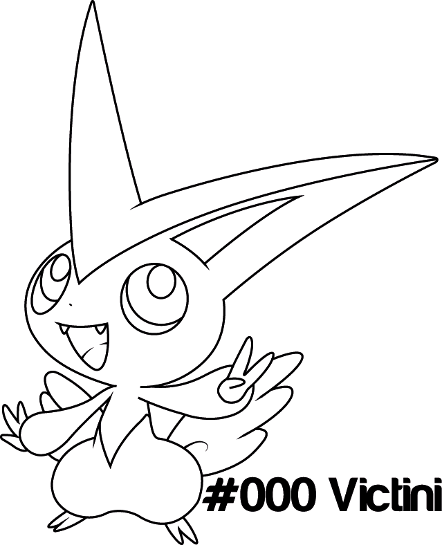 Victini Coloring Pages At Getdrawings Free Download