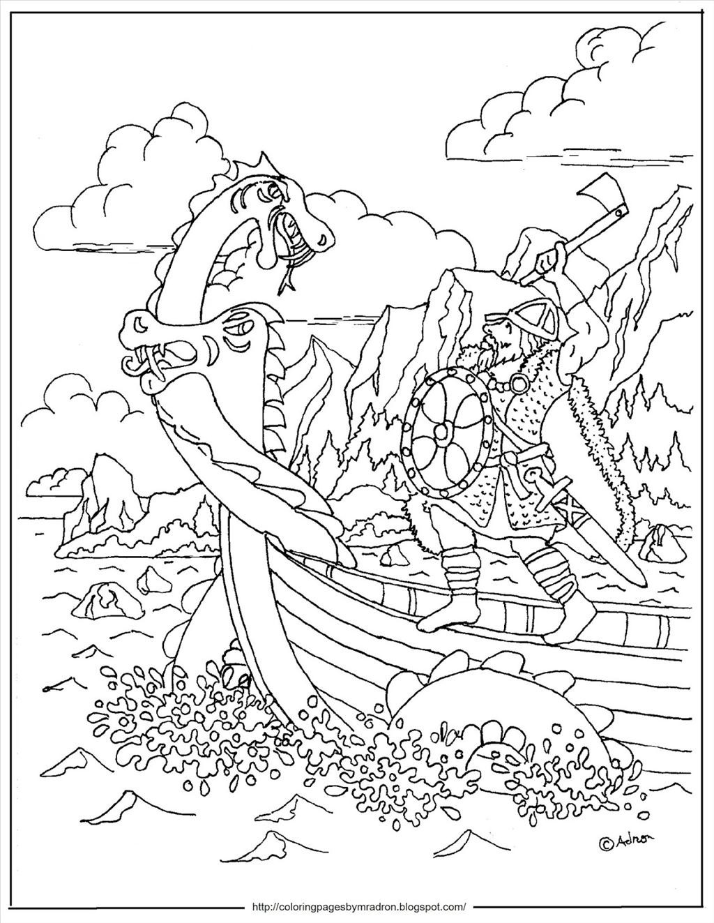 Viking Coloring Pages at GetDrawings | Free download