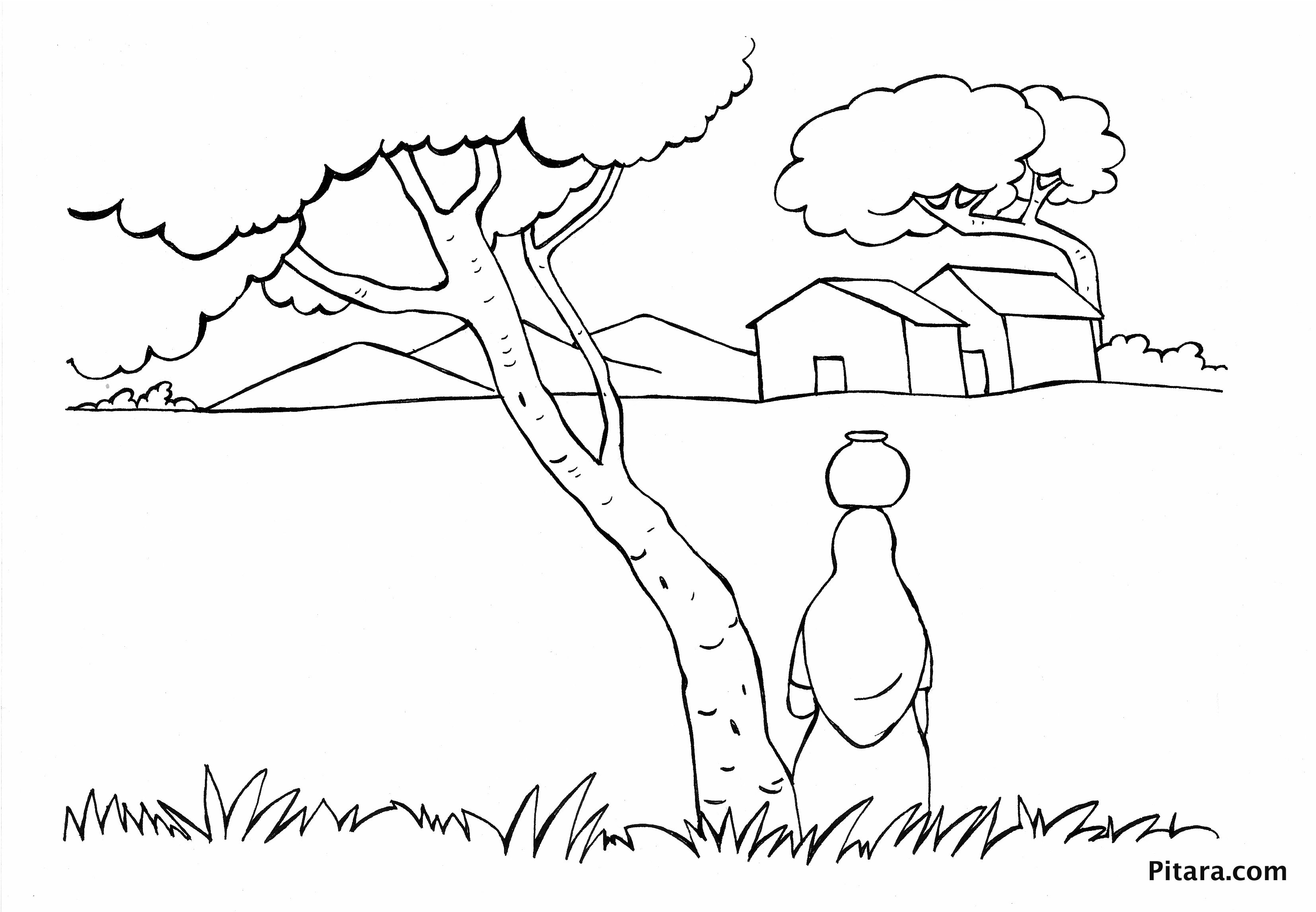 Village Coloring Pages at GetDrawings | Free download
