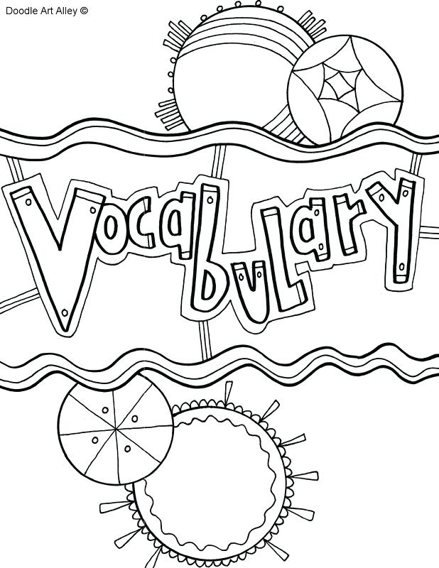 Vocabulary Coloring Pages At Getdrawings Free Download