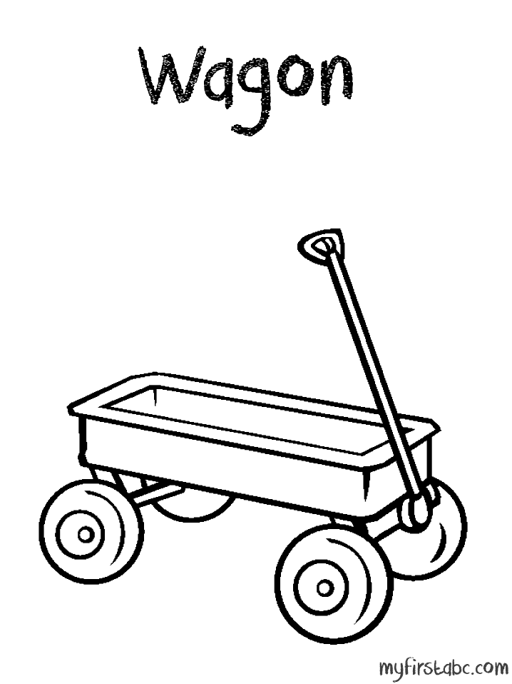 Wagon Coloring Page at GetDrawings | Free download