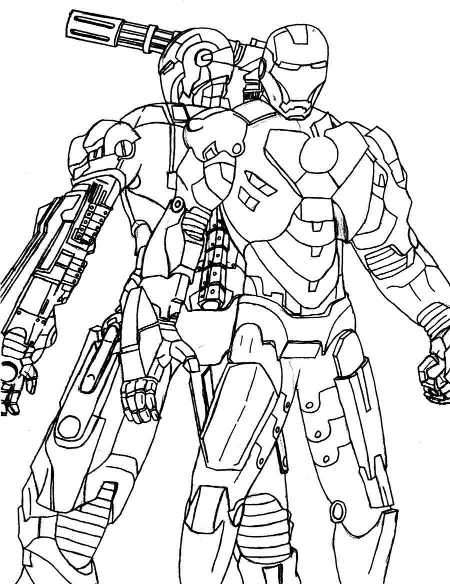 War Machine Coloring Pages At GetDrawings Free Download