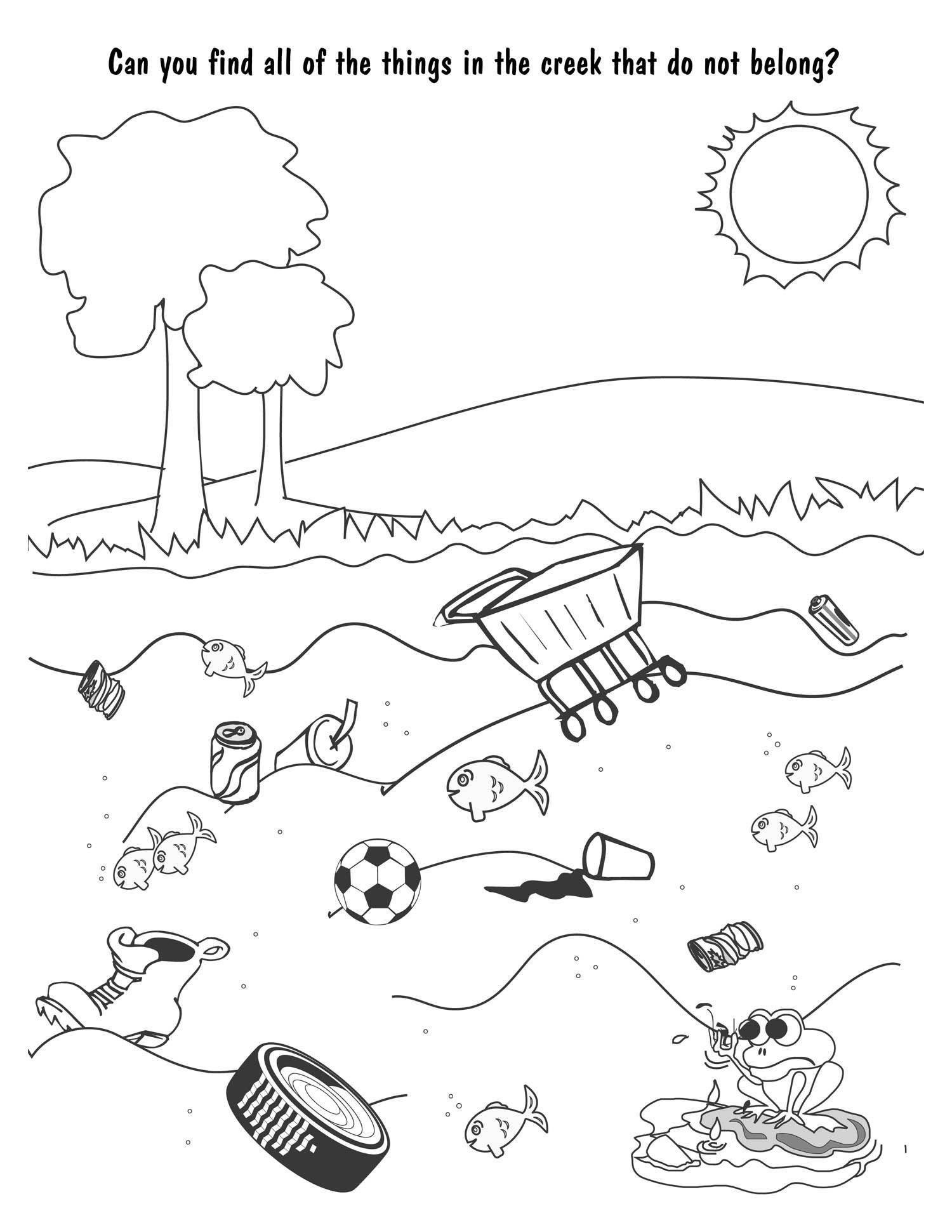 Water Pollution Coloring Pages at GetDrawings Free download