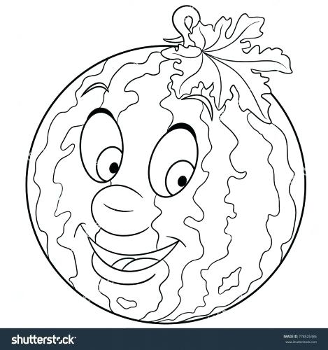 Watermelon Coloring Page at GetDrawings | Free download