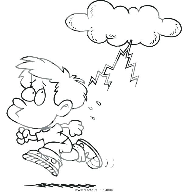 Cloudy Weather Coloring Pages | Coloring Page