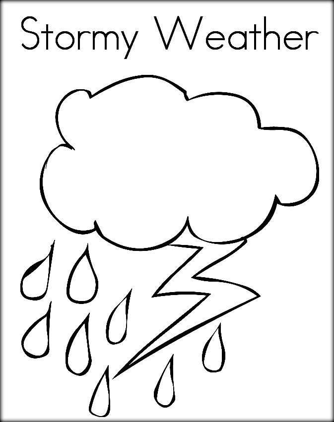 Weather Coloring Pages For Preschool at GetDrawings | Free ...