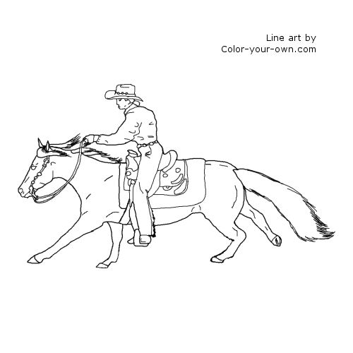 Western Horse Coloring Pages At Getdrawings Free Download