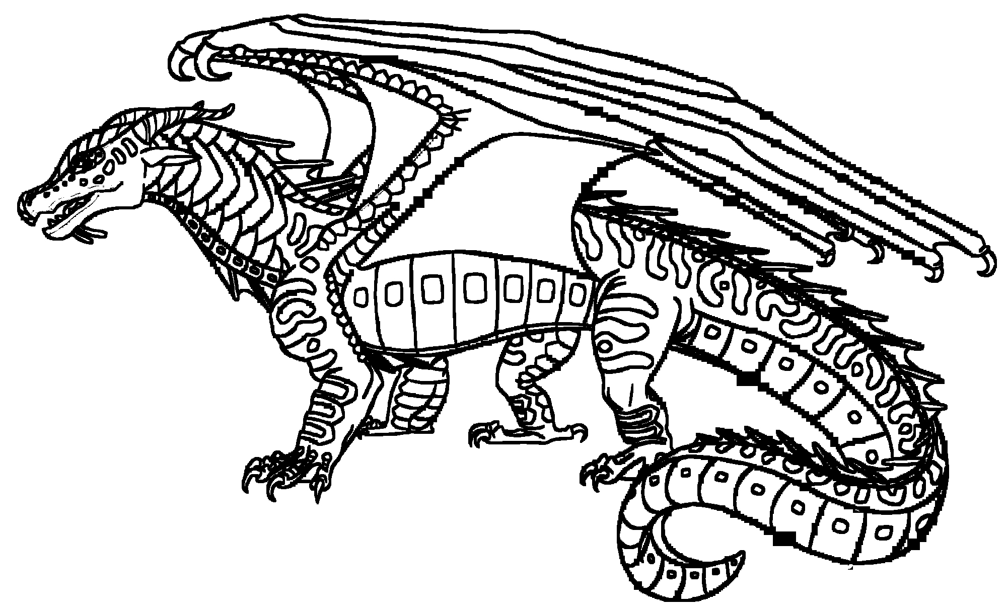 dragon coloring pages wings of fire